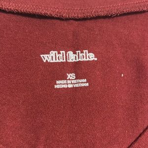 Target XS Wild Fable Limited Stock Cropped Shirt V Neck